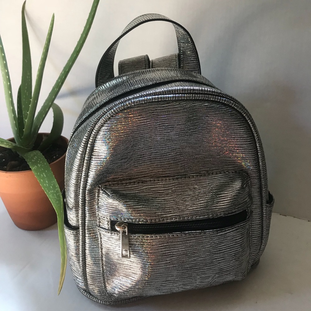 Holographic Mini Backpack